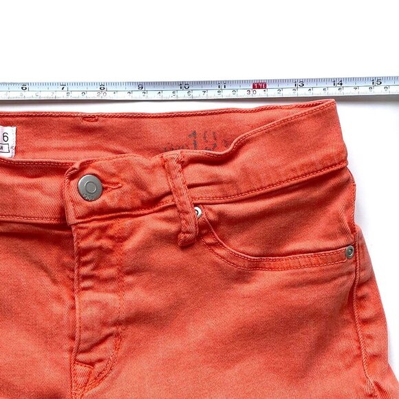 Gap Womens Stretchy Skinny Ankle Legging Jeans Size 6 Orange - Picture 10 of 13